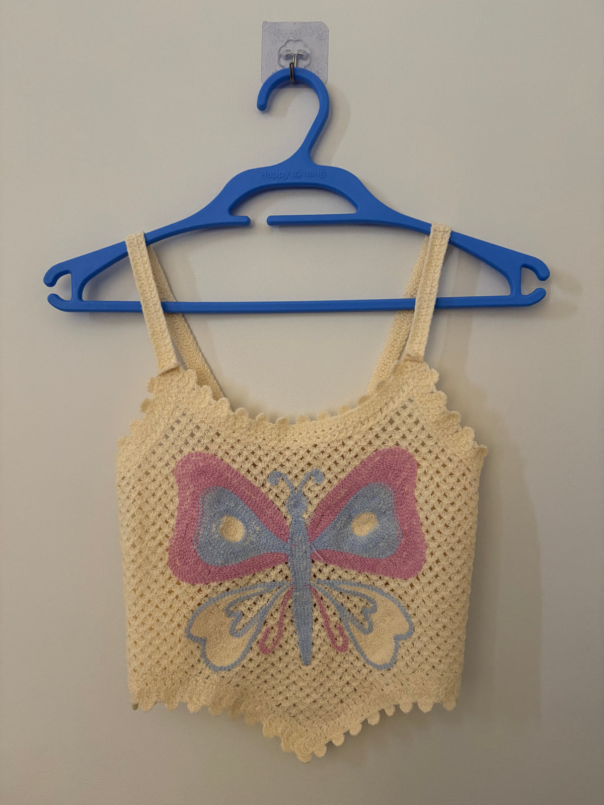 Butterfly Crochet Crop Top