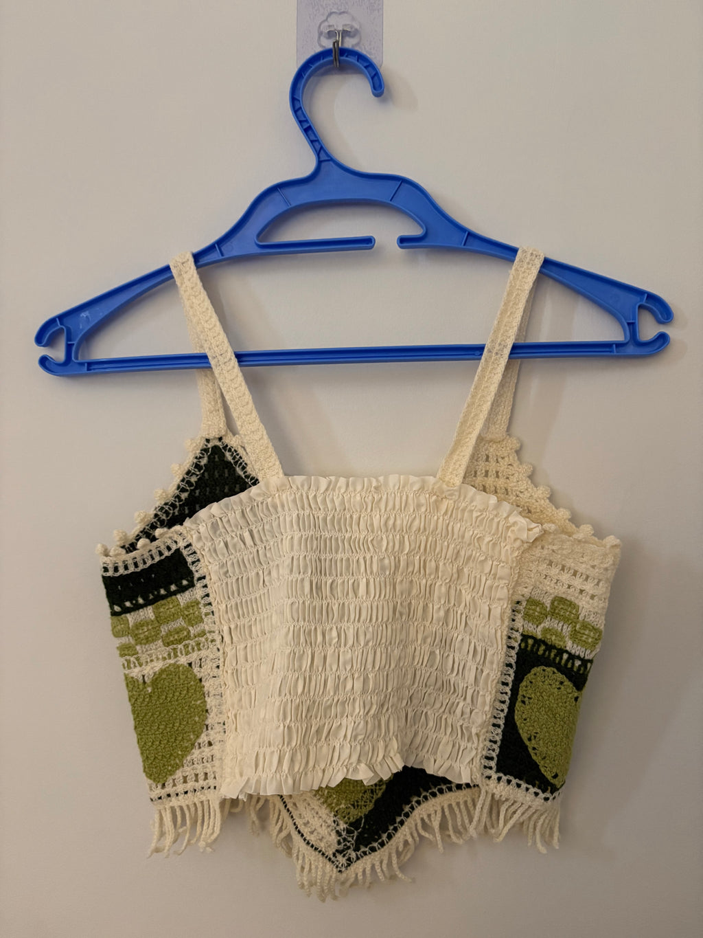Striped Fringe Crochet Top