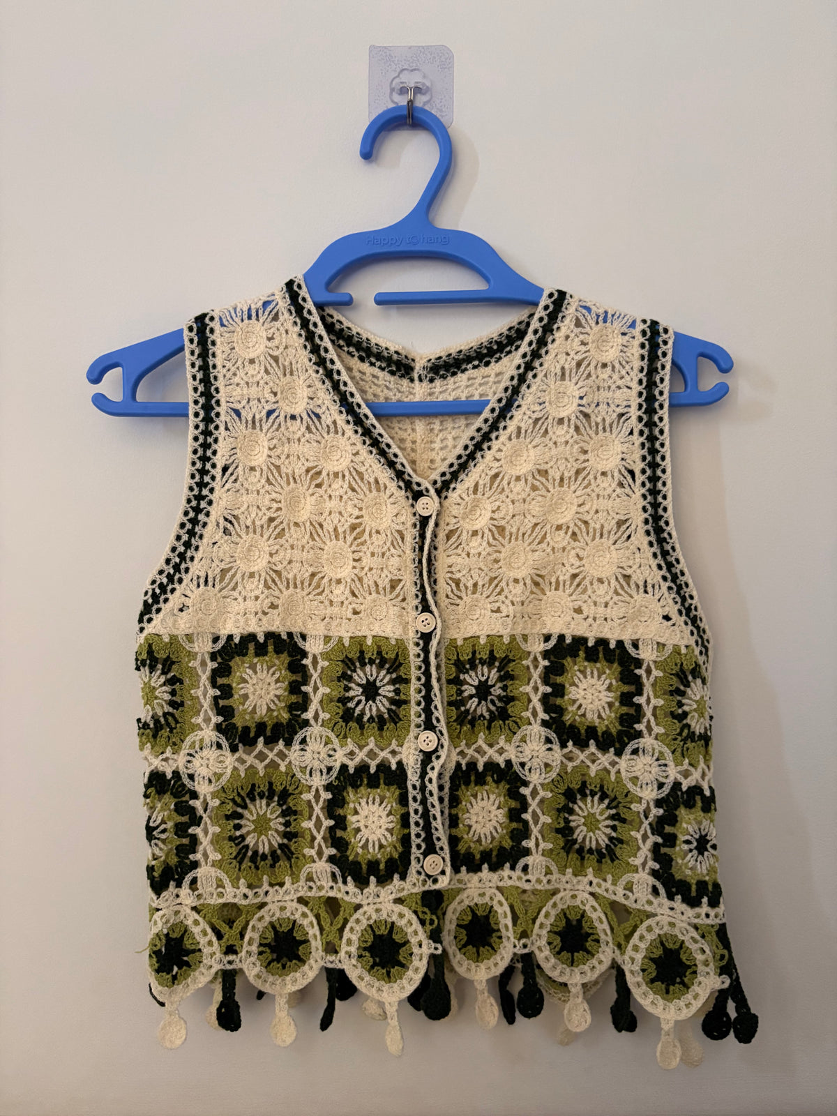 Boho Leaf Motif Crochet Top