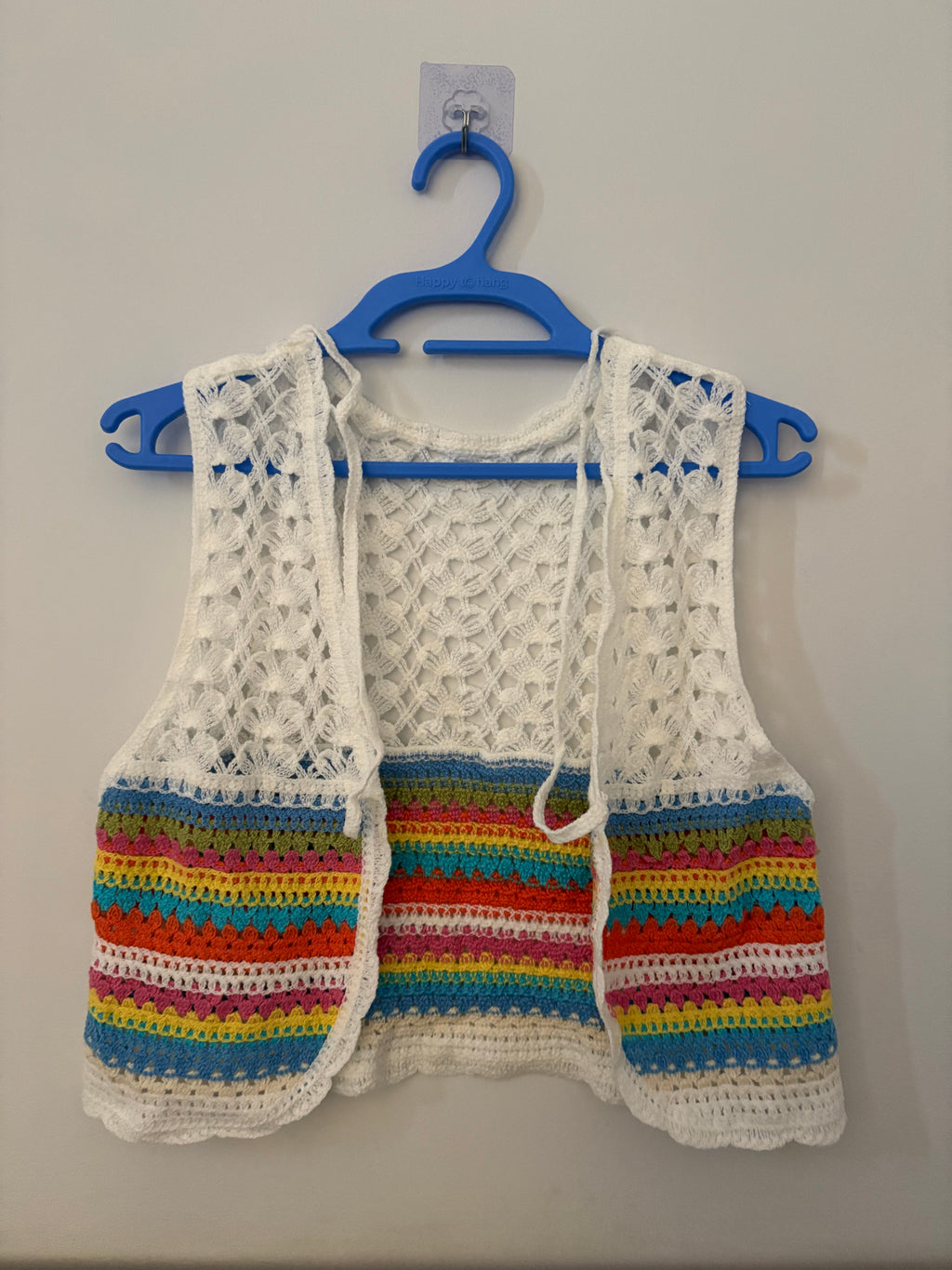Multicolor Striped Crochet Top