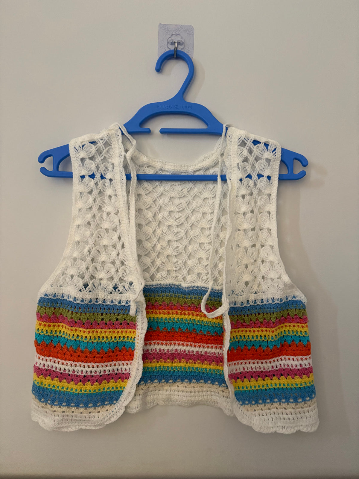 Multicolor Striped Crochet Top